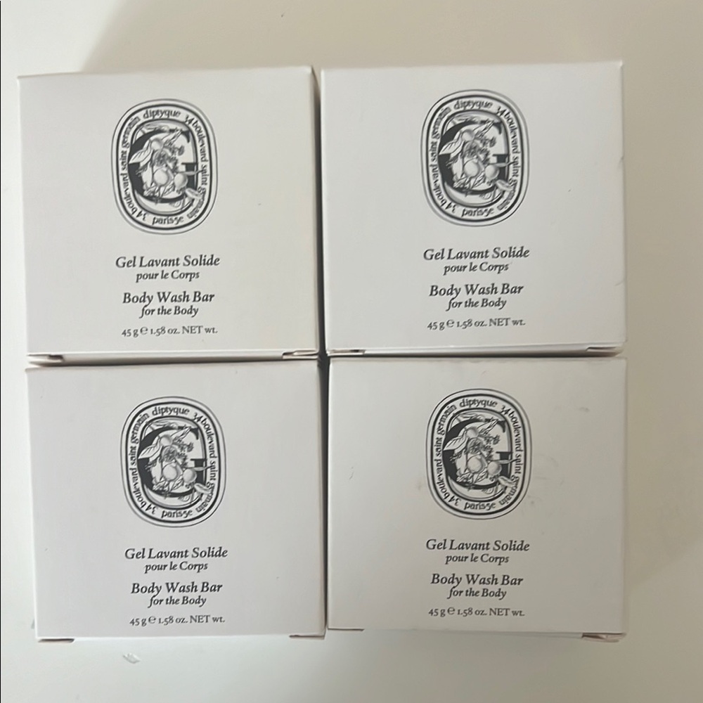 Diptyque Body Wash Bar Collection in White Packaging